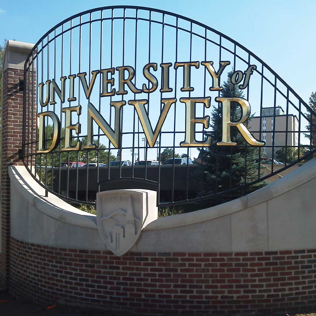 cast metal signage