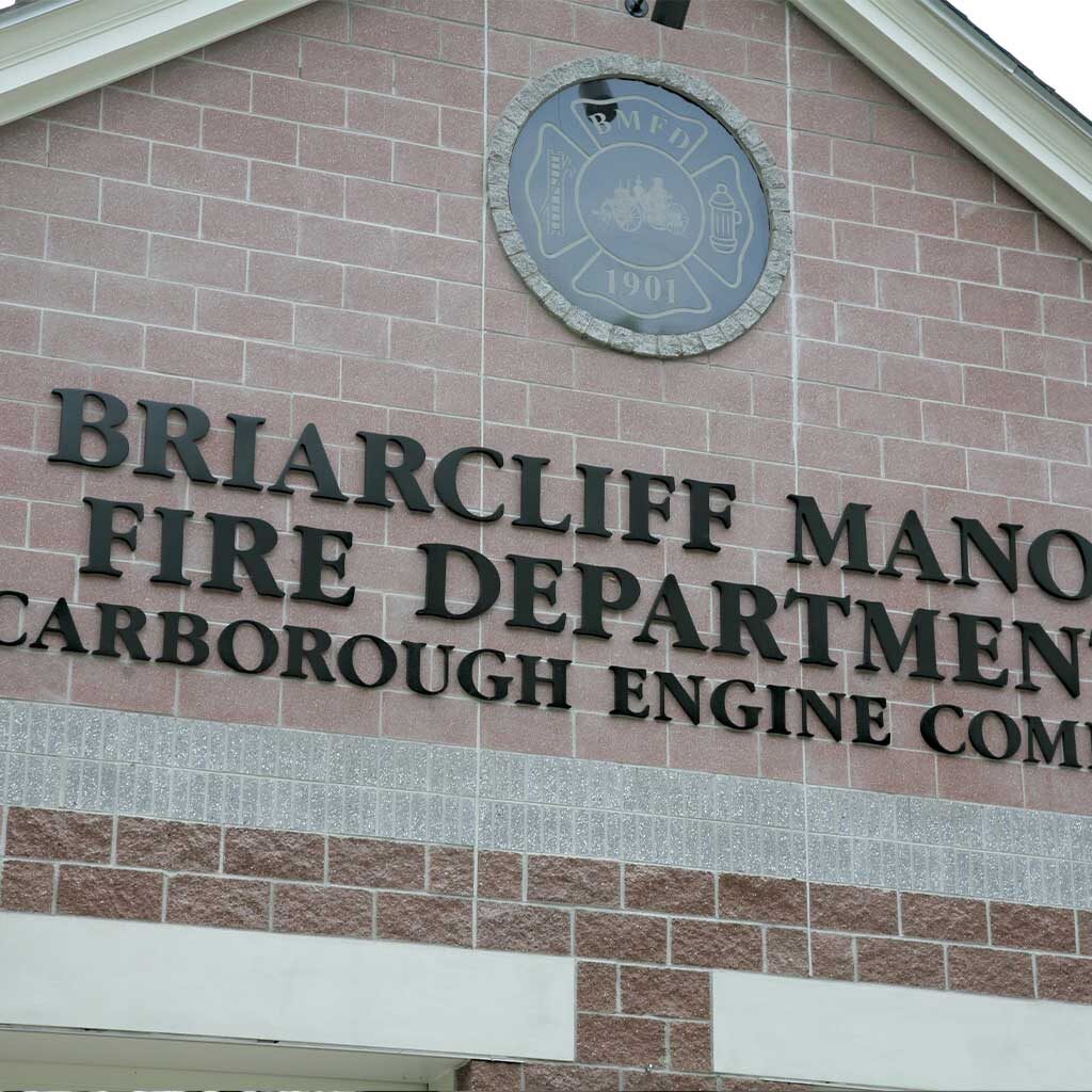 cast metal signage